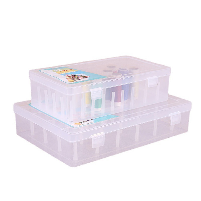 42 Spoles diegu organizētājs Putekļu necaurlaidīgs adatas un diegu organizētājs adatu futrālis un diegu komplekti mājsaimniecības stiepļu kastes šūšanas organizētāji