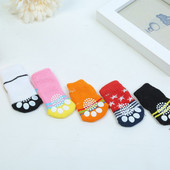 Šiltos naminių gyvūnėlių kojinės Mielos šuniuko kojinės spalvingos naminių gyvūnėlių mezgimo kojinės Kvėpuojančios šunų neslystančios kojinės naminių gyvūnėlių reikmenys 2022 m. Nauja aukštos kokybės