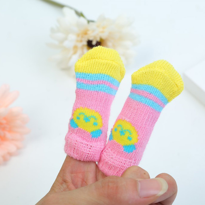 Šiltos naminių gyvūnėlių kojinės Mielos šuniuko kojinės spalvingos naminių gyvūnėlių mezgimo kojinės Kvėpuojančios šunų neslystančios kojinės naminių gyvūnėlių reikmenys 2022 m. Nauja aukštos kokybės