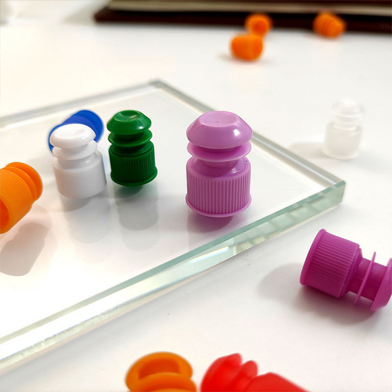 1szett /5db Műanyag tűtároló palackok 7/8,5/11cm Többfunkciós műanyag varrószerszámtartó kötőtűszervező