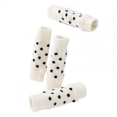 Ādai draudzīgi kucēnu ziemas ķepu aizsargapavi Nodilumizturīgi kucēnu zeķes Adīšana 4 gab Kaķēnu zeķes ziemas siltas zeķes