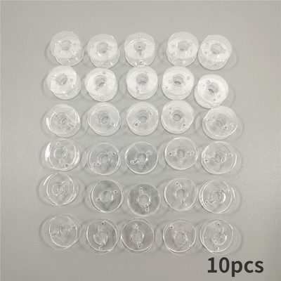 10 db orsó varrógéphez Műanyag orsók tokkal a Bro-Ther varrógép tartozékokhoz