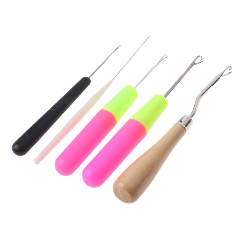 G5AB 5 vnt. / Rinkinys Plastikinis nėrimo adatų pynimas už LATCH kabliuko audimo plaukams Dredas C