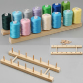 2/6/14 Orsók Összehajtható fából készült cérnatartó varrás hímzés cérnatartó rendszerező falra akasztó kúpok állvány polc kézimunka