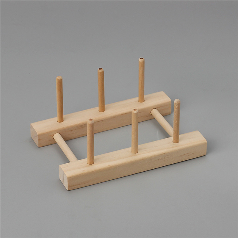 2/6/14 Orsók Összehajtható fából készült cérnatartó varrás hímzés cérnatartó rendszerező falra akasztó kúpok állvány polc kézimunka