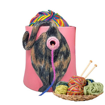 Купички за държач за прежди за плетене Плетена вълна Органайзер за плетене на една кука Купа за съхранение Ръчно изработени консумативи за домашно шиене