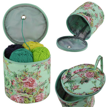 Чанта за съхранение на прежди за плетене, калъф, мрежеста куха прежда, плетена чанта за плетене на една кука.