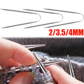 1/3 db körkörös kötőtű rozsdamentes acél rugalmas horgolt szövőtű zokni pulóver sapkához barkács varrás kiegészítők