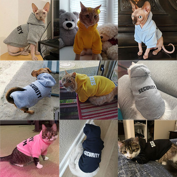 Ρούχα ασφαλείας για γάτες Παλτό κατοικίδιων για γάτες Μπουφάν με κουκούλες για γάτες Στολή ζεστά ρούχα για κατοικίδια Ζώα κουνελιών Στολή κατοικίδιων για μικρά σκυλιά