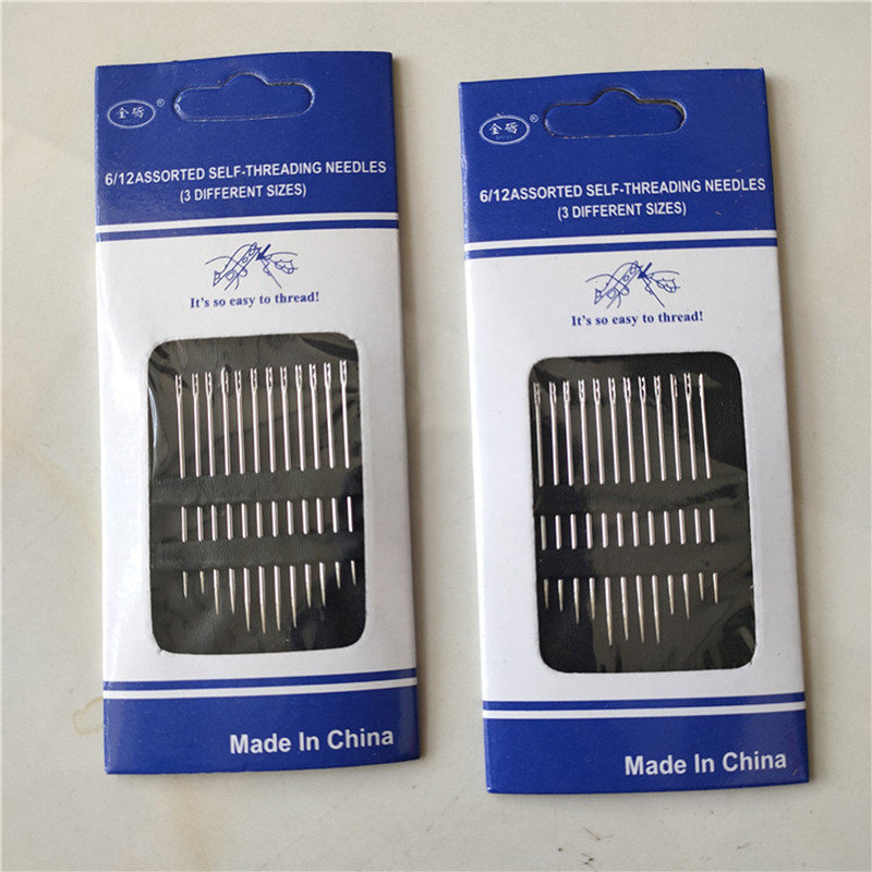 Nerūsējošā tērauda šūšanas adatu uzpirksteņu komplekts 12Gb