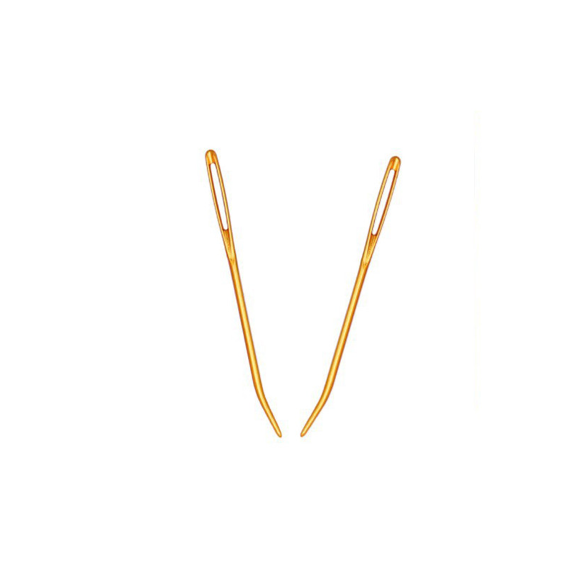 2gab Alumīnija saliekts uzgalis Gobelēns Dzīšana Adīšanas Adatas Rokdarbi Amatniecība Šūšanas piederumi Lielo acu džemperi Stitch Saliektas adatas