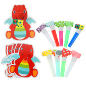 20 db Noisemakers Party Születésnapi Fújók Kürtök Zene Léggömbök Fújó Műanyag fúvók