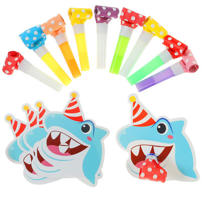 20 db Noisemakers Party Születésnapi Fújók Kürtök Zene Léggömbök Fújó Műanyag fúvók