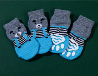 4vnt / rinkinys Neperšlampami naminių šunų batai neslystantys lietaus batai avalynė mažiems šunims katėms čihuahua jorkiečiams šuniukams kojinės batai