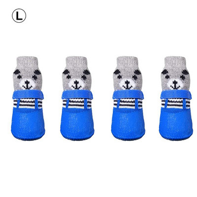 4vnt / rinkinys Neperšlampami naminių šunų batai neslystantys lietaus batai avalynė mažiems šunims katėms čihuahua jorkiečiams šuniukams kojinės batai