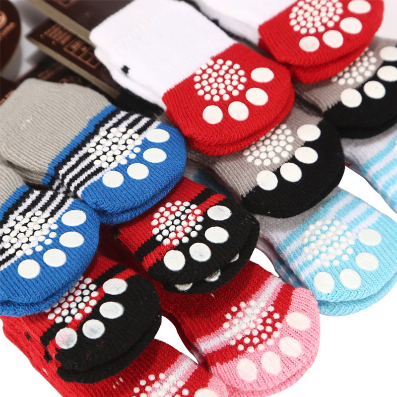 4vnt / rinkinys Neperšlampami naminių šunų batai neslystantys lietaus batai avalynė mažiems šunims katėms čihuahua jorkiečiams šuniukams kojinės batai