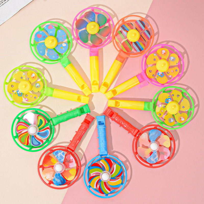 10 gab vējdzirnavu pūķa pūķa rotaļlietas bērniem dzimšanas dienas svilpei Funny Noise Maker Dzimšanas dienas ballīšu piederumi Ballīte