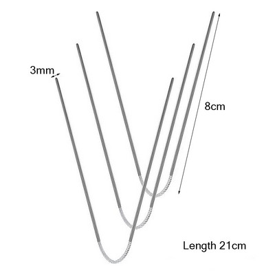 Kötőtűk 3db Kábeltűk Kötőfonal Kötőtűk Magic Dupla hegyes Rugalmas Kötőtűk Zoknihoz