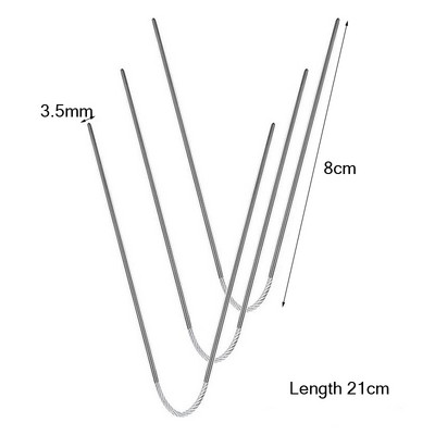 Kötőtűk 3db Kábeltűk Kötőfonal Kötőtűk Magic Dupla hegyes Rugalmas Kötőtűk Zoknihoz