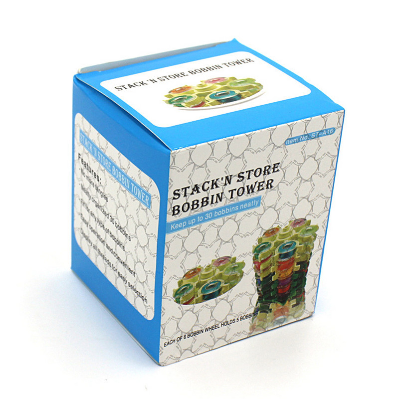 Bobbins Tower veikala turētāju klipši izšuvumu šūšanai Segas izšūšanai Spoles torņa spoles glabāšanas futrālis