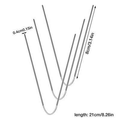 3db körkörös kötőtű varázshurkos tűkkel Kerek fém kötőtű zoknitakarókhoz pulóver sál