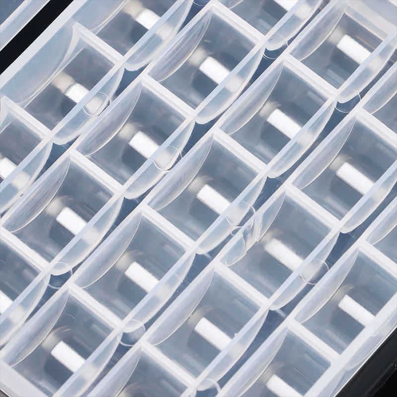 25/36 Režģi Plastmasas diegu spoles Glabāšanas kaste Caurspīdīga šujamo diegu spoles komplekts Uzglabāšanas futrālis Mājas šūšanas piederumi Amatniecības rīks