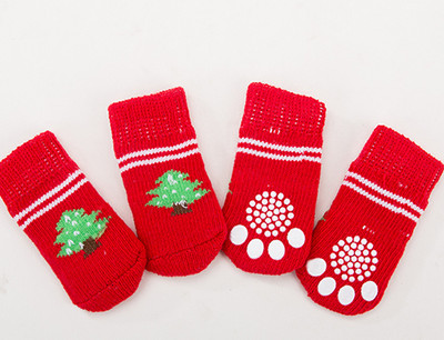 Kojinės naminiams gyvūnėliams neslystančios šuniuko kojinės mažos šunų pėdutės užvalkalas meškiukas pudelis medvilninės kojinės 4 pakeliai kojinės šunims naminių gyvūnėlių kojinės šunų aksesuarai