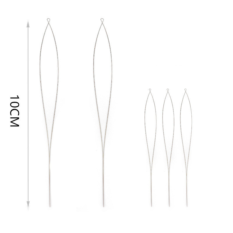 1 rinkinys atvirų didelių akių karoliukų vėrimo adatos karoliukų karoliai apyrankės įrankiai nerūdijančio plieno savaime besisriegiantys adatų smeigtukai papuošalų reikmenims