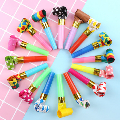 10 bucăți/set multicolore pentru petreceri explozii fluieruri pentru petreceri de aniversare pentru copii, produse pentru decorare, noice maker jucării, pungi de bunătate pinata