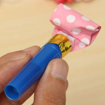30Pcs Детски игри Blowouts Консумативи за рожден ден Забавни Dot Blow Outs Whistle Party Favor Loot Bag Filler Noise Maker Toys