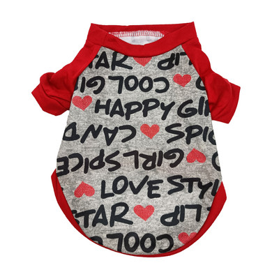 Vasariniai šunų drabužiai naminiams gyvūnėliams marškinėliai Mieli marginta šunų liemenė mažiems ir vidutiniams šunims Priedai Šuniuko katės liemenė Medvilniniai drabužiai Kostiumai