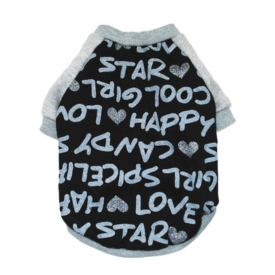 Vasariniai šunų drabužiai naminiams gyvūnėliams marškinėliai Mieli marginta šunų liemenė mažiems ir vidutiniams šunims Priedai Šuniuko katės liemenė Medvilniniai drabužiai Kostiumai
