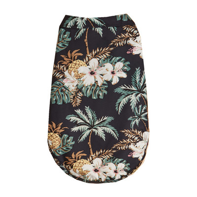 Vasaras mājdzīvnieku suņu apģērbi Havajiešu stila lapu apdrukas pludmales krekli kucēnam, mazam lielam kaķim, čivavas kostīmam, mājdzīvnieku apģērbs