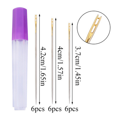 TLKKUE 10/12/18/20 τεμ. Βελόνες ραπτικής Κέντημα Μεγάλο Μάτι, Αμβλύ ή Κοφτερές Βελόνες Σταυροβελονιά Βελόνες Πλεκτής Αξεσουάρ Ραπτικής