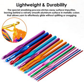 Tamboradatu komplekts, Alumīnija roktura adāmadatas artrozes skartām rokām, Tamboradatas dzijas amatniecībai, Jauka dāvana sievietēm