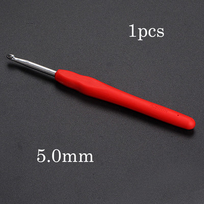 0,5-10,0 χιλιοστά Πλεκτό στο χέρι Βελονάκι σιλικόνης Πολύχρωμη λαβή Βελόνα πλεξίματος Εργονομικά Εργαλεία Ραπτικής Πλεκτής Αξεσουάρ