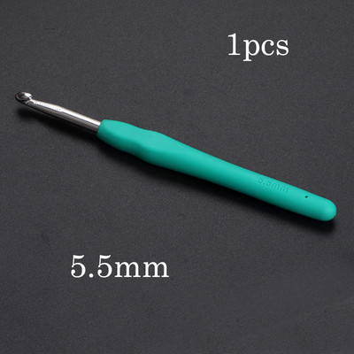 0,5-10,0 χιλιοστά Πλεκτό στο χέρι Βελονάκι σιλικόνης Πολύχρωμη λαβή Βελόνα πλεξίματος Εργονομικά Εργαλεία Ραπτικής Πλεκτής Αξεσουάρ