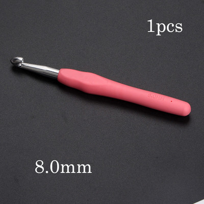 0,5-10,0 χιλιοστά Πλεκτό στο χέρι Βελονάκι σιλικόνης Πολύχρωμη λαβή Βελόνα πλεξίματος Εργονομικά Εργαλεία Ραπτικής Πλεκτής Αξεσουάρ