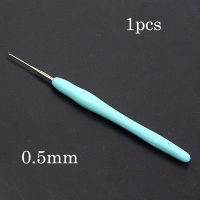 0,5-10,0 χιλιοστά Πλεκτό στο χέρι Βελονάκι σιλικόνης Πολύχρωμη λαβή Βελόνα πλεξίματος Εργονομικά Εργαλεία Ραπτικής Πλεκτής Αξεσουάρ