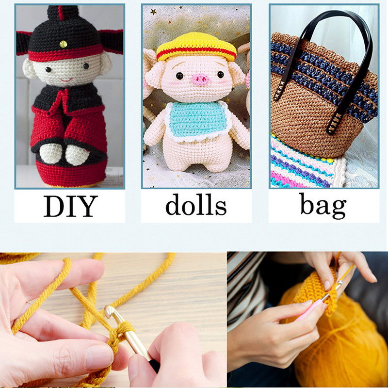 0,5-10,0 χιλιοστά Πλεκτό στο χέρι Βελονάκι σιλικόνης Πολύχρωμη λαβή Βελόνα πλεξίματος Εργονομικά Εργαλεία Ραπτικής Πλεκτής Αξεσουάρ