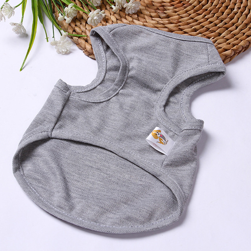 Mājdzīvnieku kaķu apģērbi kaķiem Vasaras veste T-krekls Suņu kaķu apģērbu kostīms maziem suņiem Karikatūra Veste kucēnam 35