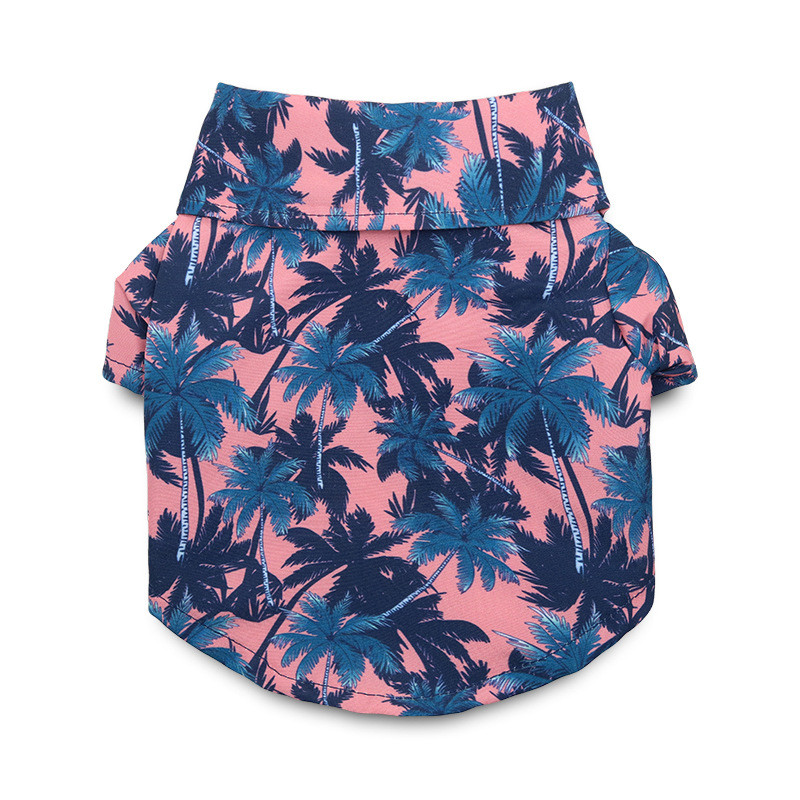Hawaii nyári tengerparti kutyaingek Légáteresztő kisállatruhák kiskutyáknak kölyökmacska chihuahua ruházat póló kisállat-kiegészítők