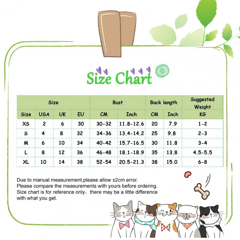 Macskaruha pamut virágmintás ujjatlan kétlábú kutyaszoknya Mosható Könnyen hordható szakadásálló cicahercegnő ruhák
