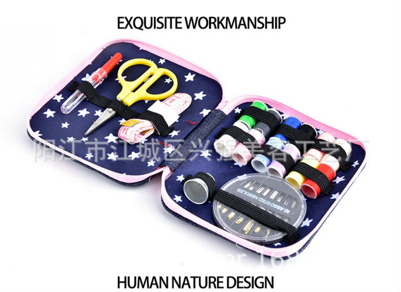 Mājas šūšanas soma, ikdienas šūšanas rīks, adatu kaste, 12 daļu komplekts, daudzfunkcionāls paštaisīšanas rīks, adatu komplekts