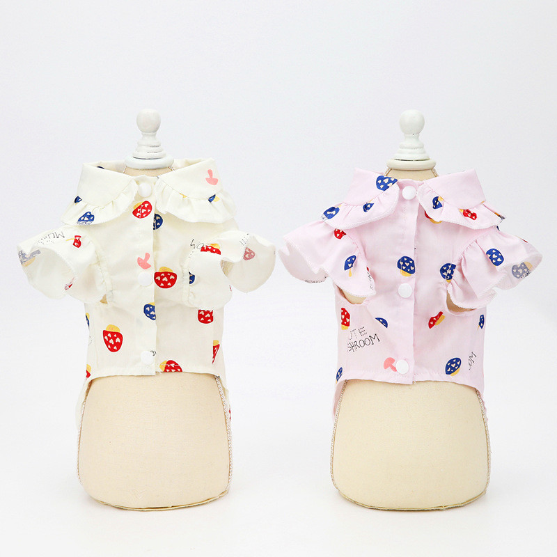 Καλοκαιρινά ρούχα σκύλου πουκάμισο γάτας Σκυλάκι κουτάβι Γιορκσάιρ Μαλτέζικο Shih Tzu Pomeranian Poodle Schnauzer Ρούχα για κατοικίδια Μπλούζα Σκύλος Στολή