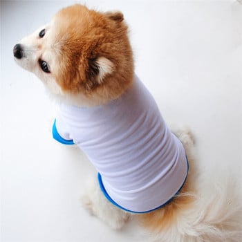 Κενό πουκάμισο σκύλου Μπλουζάκι για σκύλους Πουκάμισα μονόχρωμο Pechera Para Perro Πανιά για σκύλους πουκάμισα για Dachshund γατάκια Ρούχα