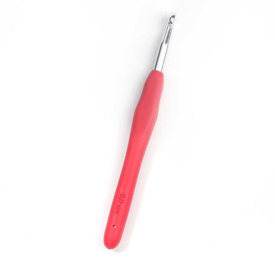 4,5/5/5,5/6/7/8mm Tpr aliuminio nėrimo kabliukai rožinė mėlyna raudona spalvos, pasidaryk pats, siuvimo adatos, įrankiai 13,9 cm (5 4/8") ilgio, 2 vnt.