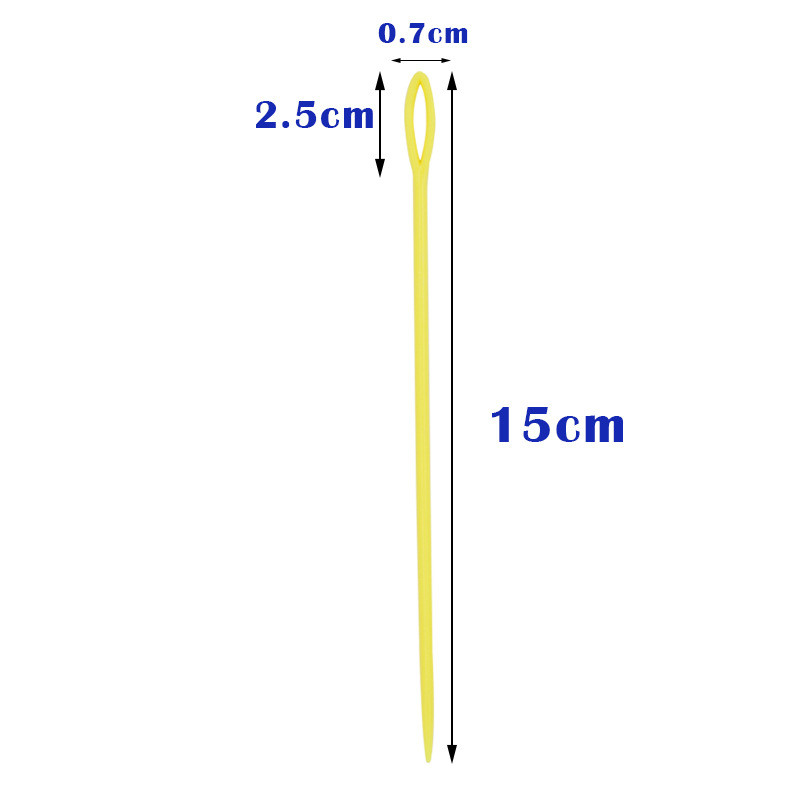 50vnt 7cm 9cm 15cm plastikiniai mezgimo virbalai nėrimo kabliukai vilnos verpalų adatos vaikams "pasidaryk pats" megztinis Audimo įrankiai Priedai