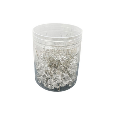 Peanõelad Läbipaistvad kudumisnõelad Pikad õmblusnõelad Teemantkujulised lillenõelad plastkarbiga kimpude jaoks käsitööks Kauba saatmine