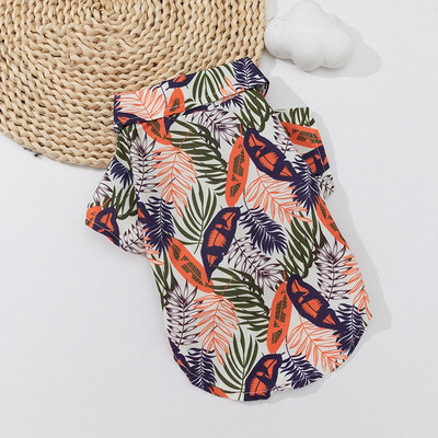 Χαβάης μπλουζάκια για σκύλους παραλίας με λεπτή αναπνεύσιμη καλοκαιρινή στολή Ρούχα για μικρά σκυλιά Γιλέκο για κουτάβι για κατοικίδια